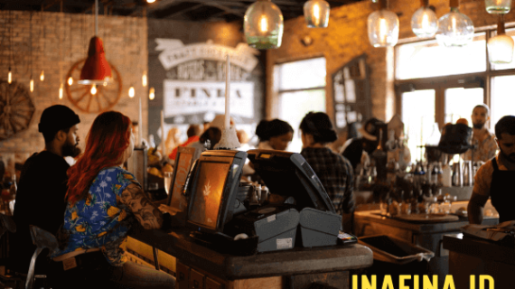 Desain Cafe Sederhana di Ruko Kecil